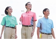 高通気度の生地に、メッシュを合わせた清涼シャツで暑さを乗り切りましょう！！